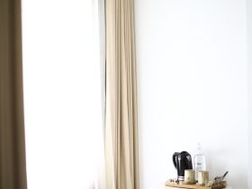 white curtain