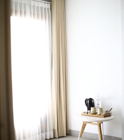 white curtain